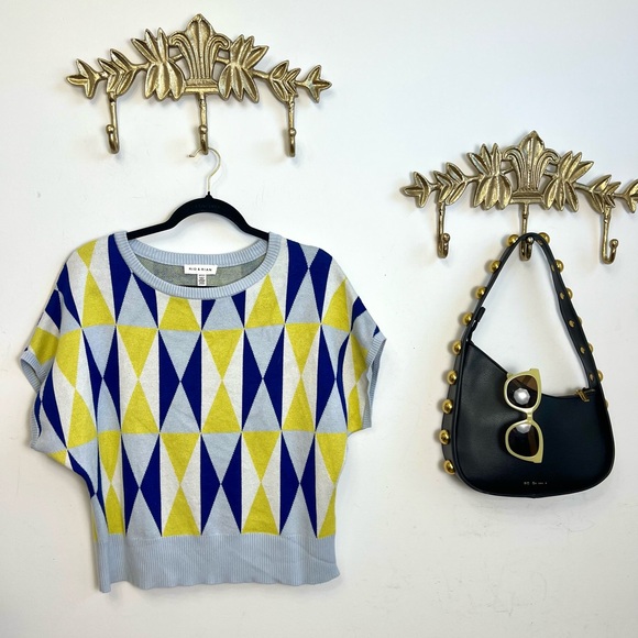 Geometric Patterned Sweater S/M - Picture 2 of 5